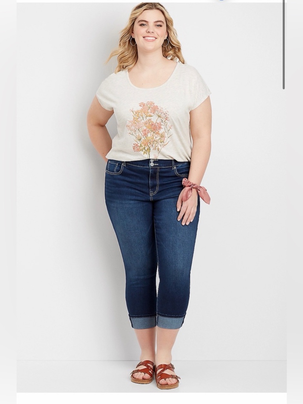 Maurices DenimFlex™ High Rise Cuffed Cropped Jean